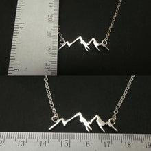 Load image into Gallery viewer, Silver Mountain Range Necklace