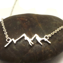 Load image into Gallery viewer, Silver Mountain Range Necklace