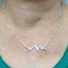 Load image into Gallery viewer, Silver Mountain Range Necklace
