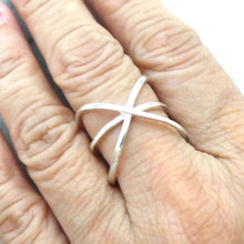 Load image into Gallery viewer, Sterling Silver Criss Cross Ring