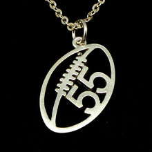 Load image into Gallery viewer, Personalized Football Number Necklace