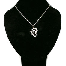 Load image into Gallery viewer, 925 Silver Anatomical Heart Necklace