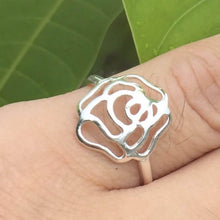 Load image into Gallery viewer, Sterling Silver Rose Ring