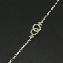 Load image into Gallery viewer, Silver Gay Male Symbol Bracelet Bangle