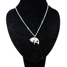 Load image into Gallery viewer, Silver Yin Yang Cat Couple Necklace Pendant