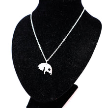 Load image into Gallery viewer, Silver Yin Yang Cat Couple Necklace Pendant
