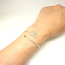 Load image into Gallery viewer, Silver Lawyer Scale Of Justice Bracelet