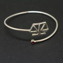 Load image into Gallery viewer, Silver Lawyer Scale Of Justice Bracelet