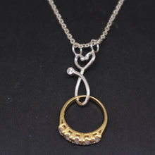 Load image into Gallery viewer, Nurse Stethoscope Ring Holder Necklace