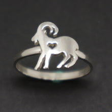 Load image into Gallery viewer, Silver Goat Ring