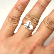 Load image into Gallery viewer, Silver Goat Ring