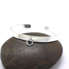 Load image into Gallery viewer, 7mm Silver Ring of O Bdsm Bangle Bracelet