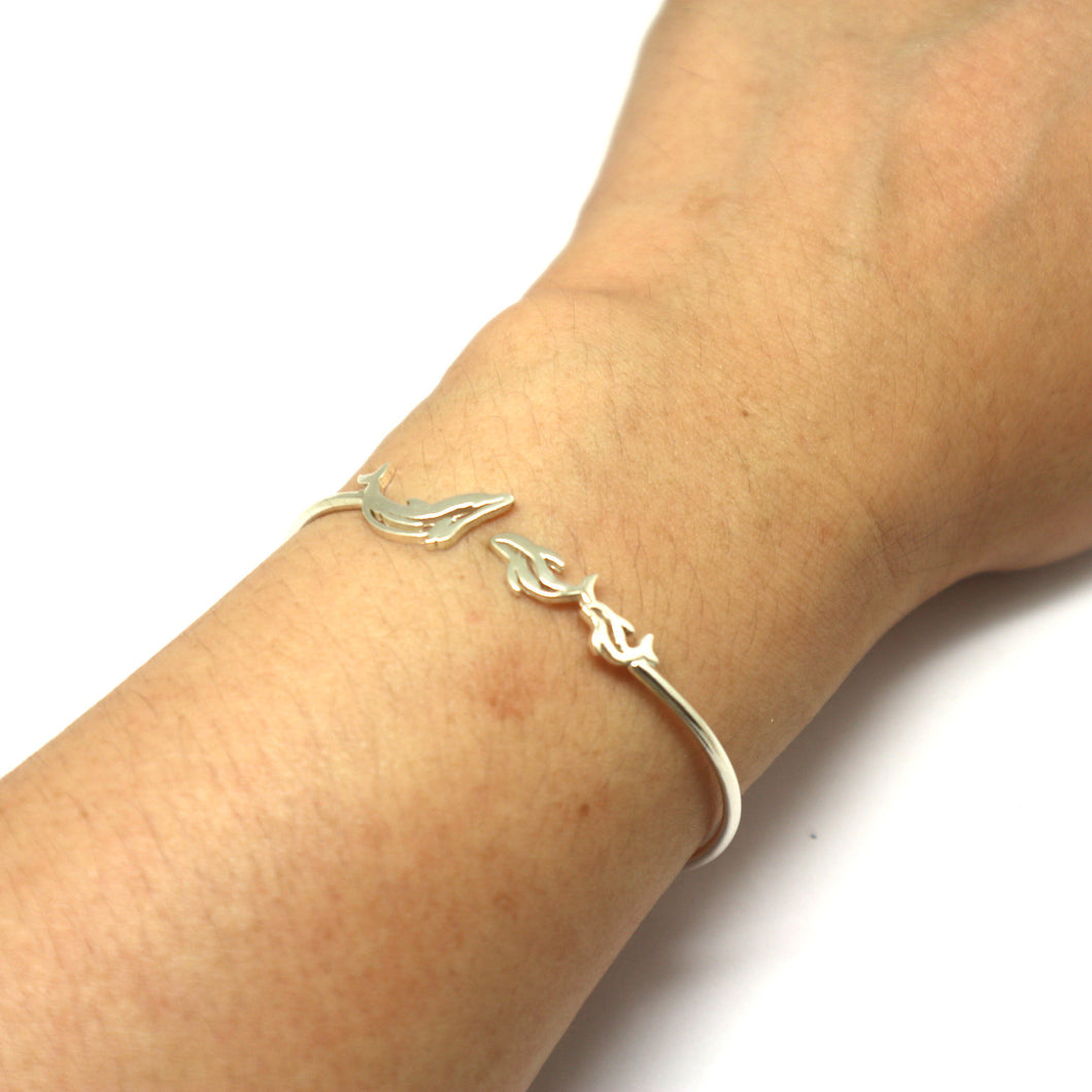Mother and Child Dolphin Bracelet