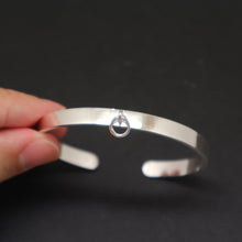 Load image into Gallery viewer, 7mm Silver Ring of O Bdsm Bangle Bracelet
