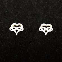 Load image into Gallery viewer, Silver Polyamory Stud Earring