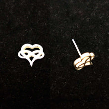 Load image into Gallery viewer, Silver Polyamory Stud Earring