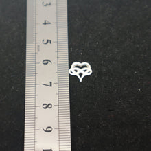Load image into Gallery viewer, Silver Polyamory Stud Earring