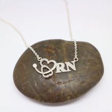 Load image into Gallery viewer, Registered Nurse Stethoscope Necklace