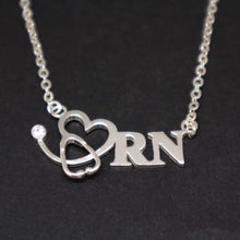 Load image into Gallery viewer, Registered Nurse Stethoscope Necklace