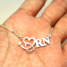 Load image into Gallery viewer, Registered Nurse Stethoscope Necklace