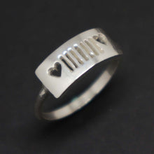Load image into Gallery viewer, Silver Jeep and Heart Ring