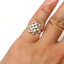 Load image into Gallery viewer, Silver Mystic Knot Ring