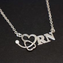 Load image into Gallery viewer, Registered Nurse Stethoscope Necklace