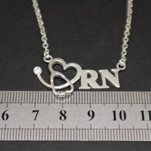 Load image into Gallery viewer, Registered Nurse Stethoscope Necklace