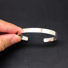 Load image into Gallery viewer, Silver Cuff Bangle Bracelet
