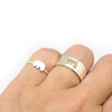 Load image into Gallery viewer, Bear Couple Ring Set
