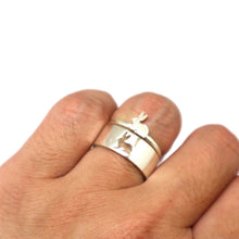 Load image into Gallery viewer, Rabbit Engagement Ring for Man and Women