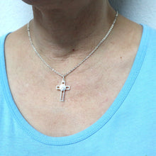 Load image into Gallery viewer, Basketball Cross Necklace