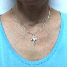 Load image into Gallery viewer, Basketball Cross Necklace