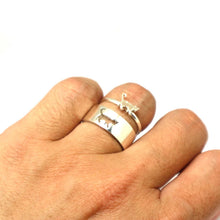 Load image into Gallery viewer, Cat Couple Promise Rings Set
