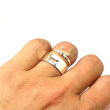 Load image into Gallery viewer, Cat Couple Promise Rings Set