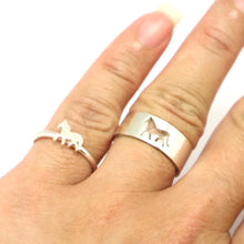 Load image into Gallery viewer, Horse Couple Set Promise Ring
