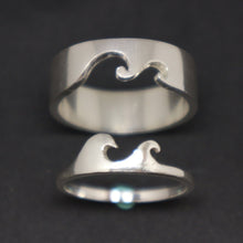 Load image into Gallery viewer, Wave Couple Alternative Wedding Ring