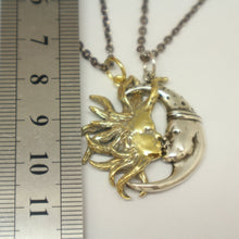 Load image into Gallery viewer, Sun and Moon Kissing Couple Necklaces