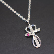Load image into Gallery viewer, Nurse Prayer Stethoscope Cross Necklace