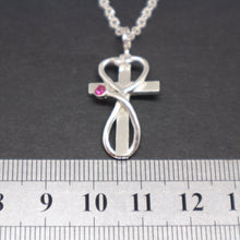 Load image into Gallery viewer, Nurse Prayer Stethoscope Cross Necklace