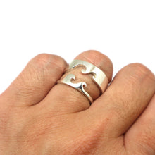 Load image into Gallery viewer, Wave Couple Alternative Wedding Ring