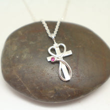 Load image into Gallery viewer, Nurse Prayer Stethoscope Cross Necklace