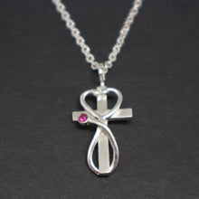 Load image into Gallery viewer, Nurse Prayer Stethoscope Cross Necklace