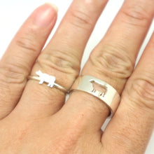 Load image into Gallery viewer, Cow Couple Set Promise Ring