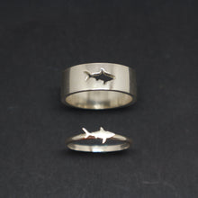 Load image into Gallery viewer, Shark Couple Promise Ring Set