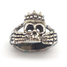 Load image into Gallery viewer, Skull Claddagh Ring for Men