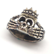 Load image into Gallery viewer, Skull Claddagh Ring for Men