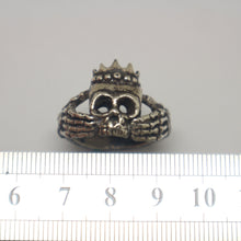 Load image into Gallery viewer, Skull Claddagh Ring for Men