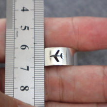 Load image into Gallery viewer, Plane Couple Promise Ring Set