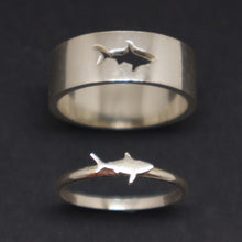 Load image into Gallery viewer, Shark Couple Promise Ring Set